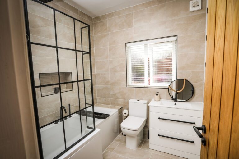 Home renovation after: The beautiful new bathroom. Image: Mhairi Edwards/DC Thomson